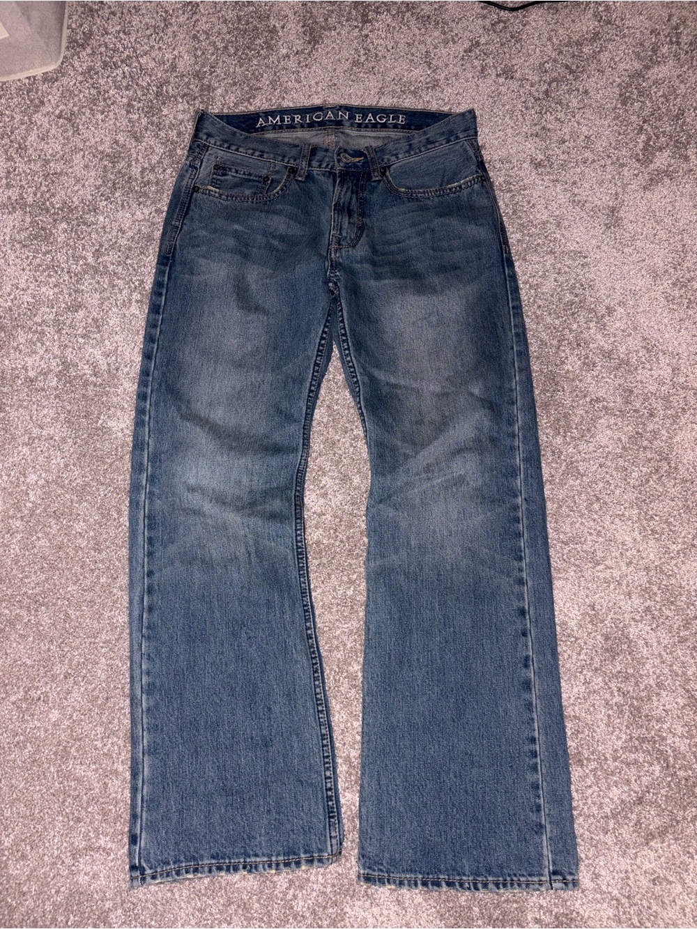 American Eagle Outfitters Men’s Dark Blue Bootcut Jeans